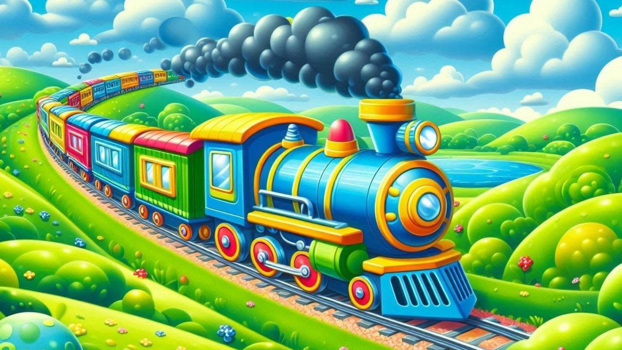 Neşeli Küçük Tren 🚂🌈 | Çocuk Şarkısı | Dudu Panda