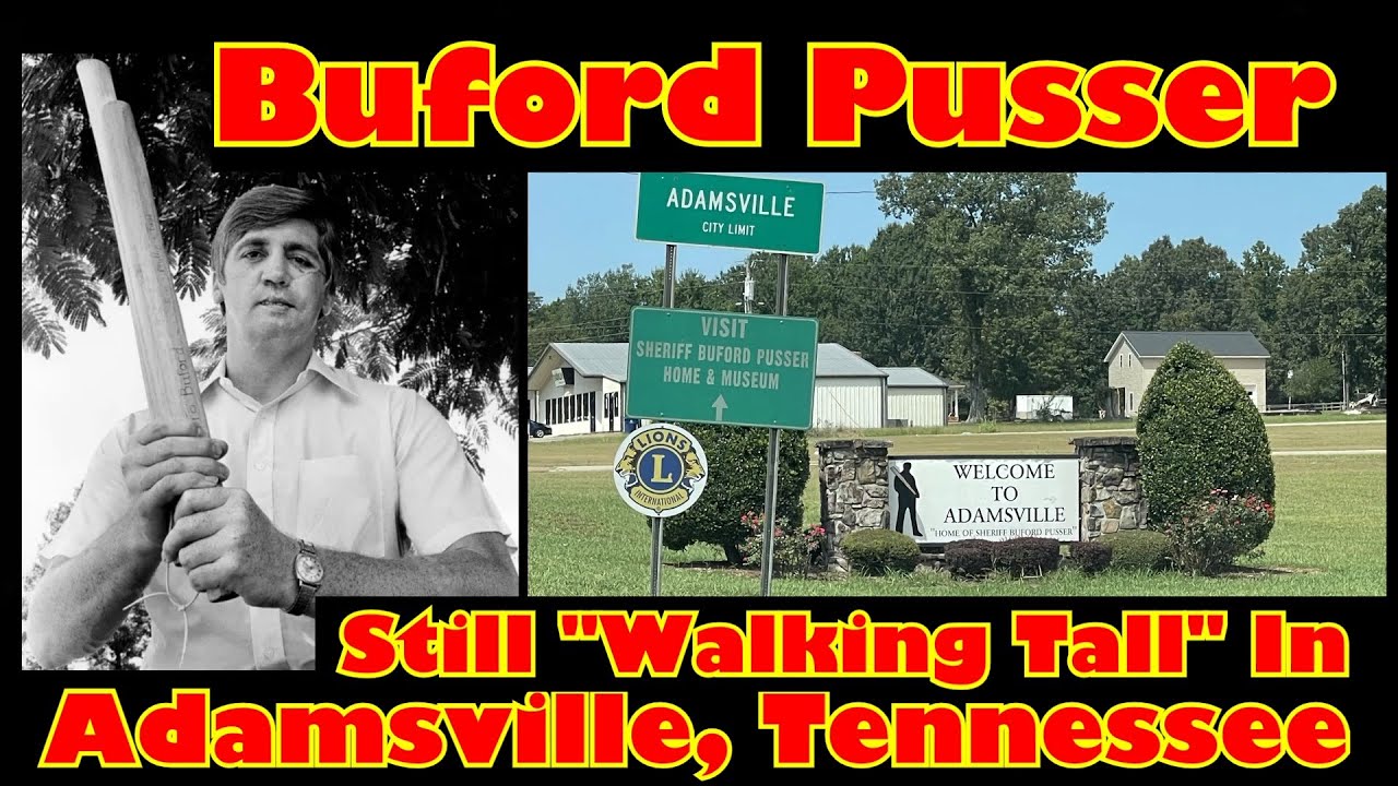 Buford Pusser, Still Walking Tall in Adamsville, TN. His History, Tour of His Home, and Gravesite.