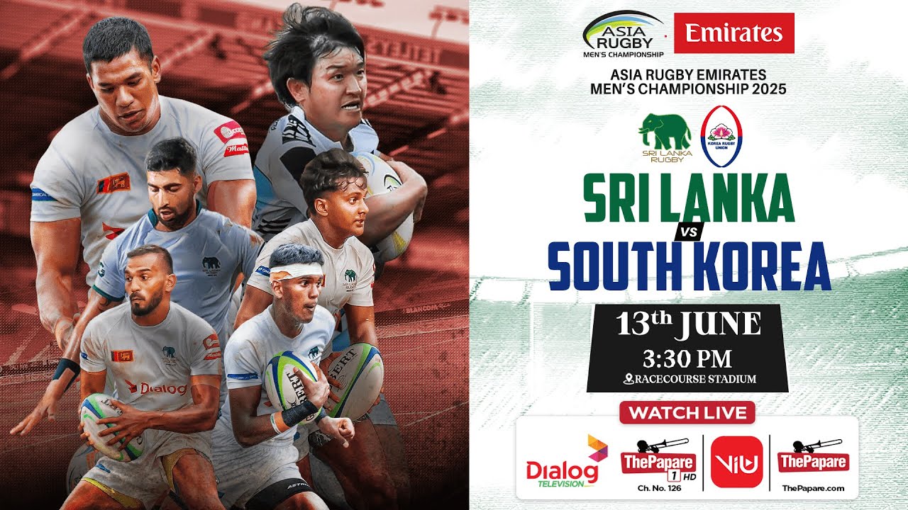 Sri Lanka vs South Korea - Asia Rugby Men’s Championship 2025