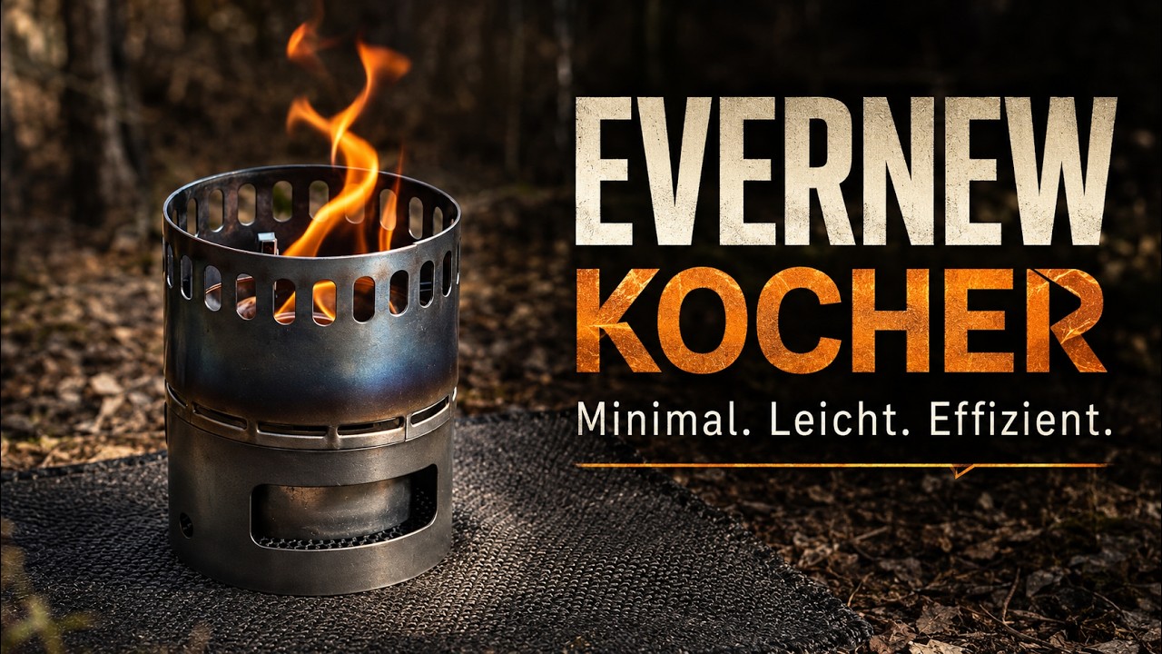 Evernew Ti Alcohol Stove DX Set | Spiritus oder Holz, einfach gezeigt