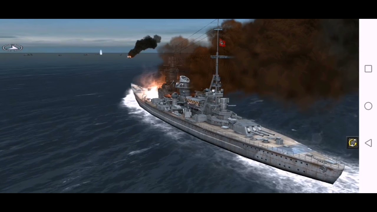 Atlantic fleet. Bismarck and Scharnhorst destroying  A large Convoy