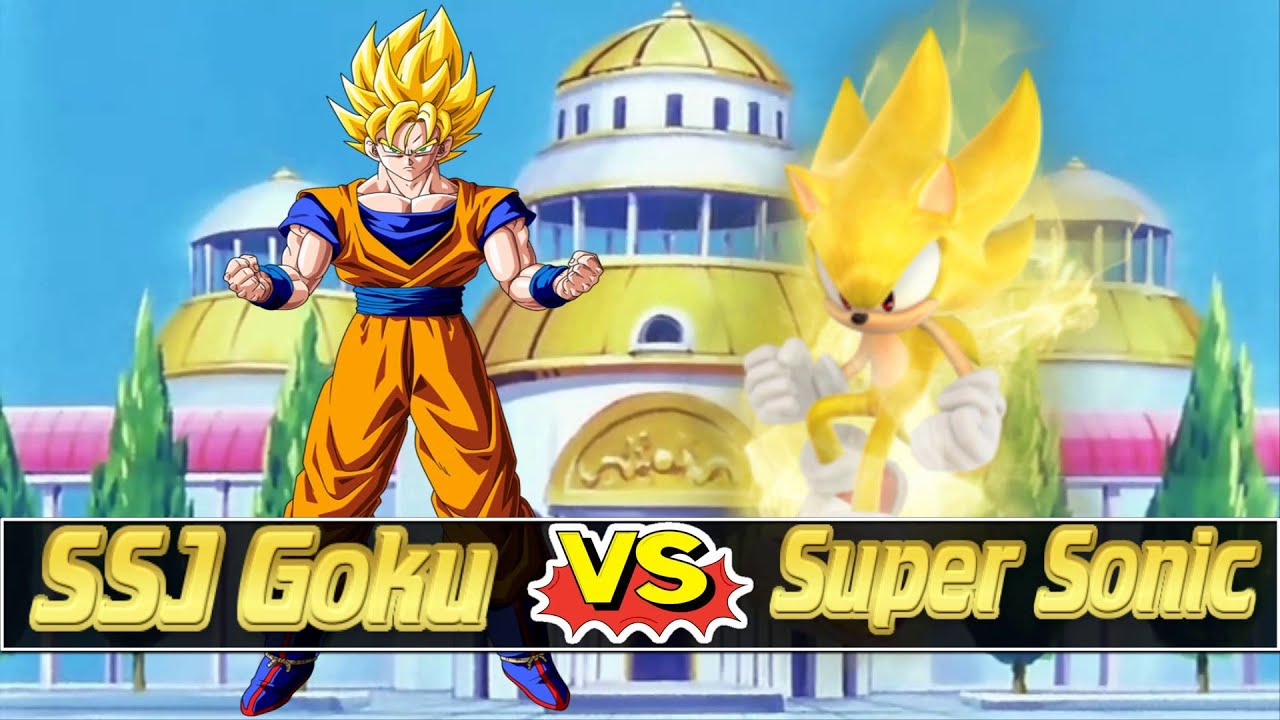 Mugen Battles | Super Saiyan Goku vs Super Sonic | Dragon Ball Z vs Sonic