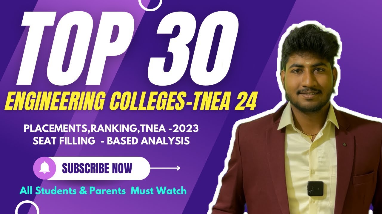Top🥇30 Engineering Colleges of TamilNadu with Great Placements in 2024|Round 1 Students Choice TNEA
