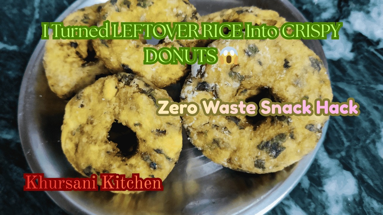 Don't Throw Away Leftover Rice! Make These INSANELY Crispy Snacks in 20 Minutes | Khursani Kitchen