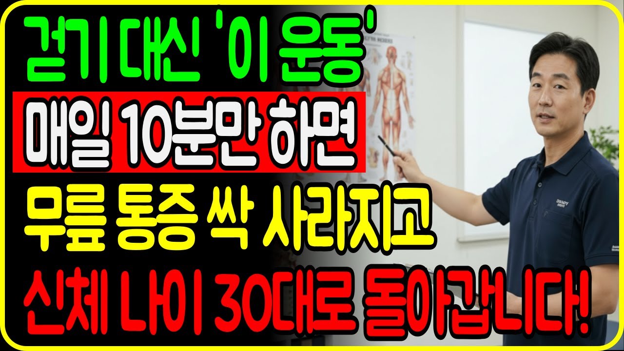 매일 걷는데 다리가 더 약해지는 진짜 이유｜하체 노화 막는 10분 ‘버티기 근육’ 운동