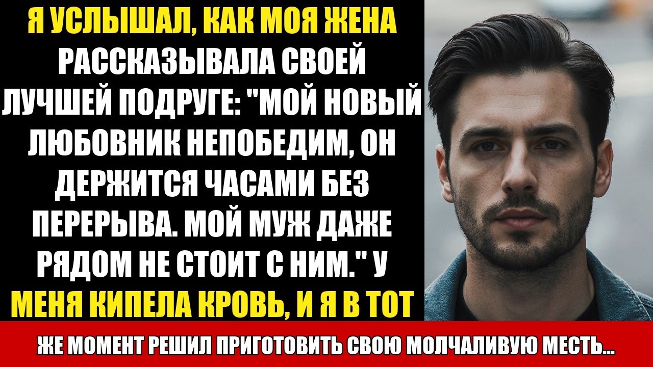 Я УСЛЫШАЛ, КАК МОЯ ЖЕНА РАССКАЗЫВАЛА СВОЕЙ ЛУЧШЕЙ ПОДРУГЕ: "МОЙ НОВЫЙ ЛЮБОВНИК НЕПОБЕДИМ, ОН...