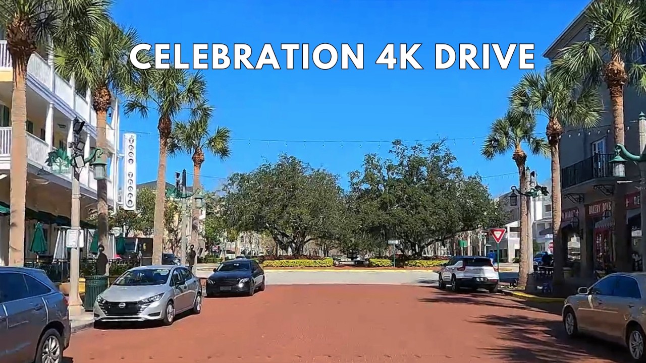Celebration Florida 4K Driving Tour: Disney's Perfect Town!