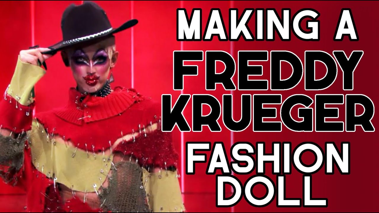 Freddy Krueger Barbie doll creating couture customization OOAK