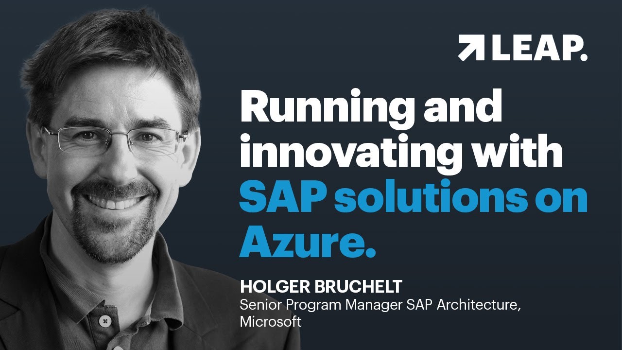 Running and Innovating SAP Solutions on Azure.
