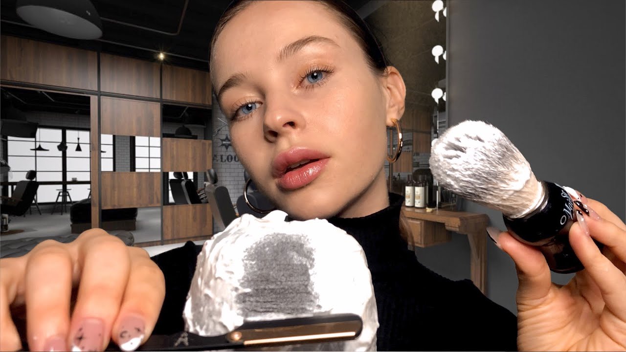 ASMR Fast & RAW Barbershop Shave Razor Sounds💈
