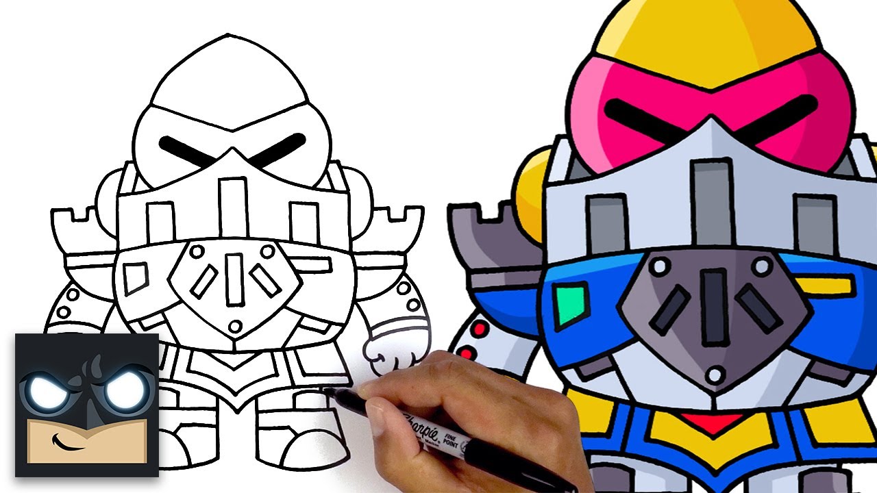 How To Draw Mecha Paladin Surge | Brawl Stars