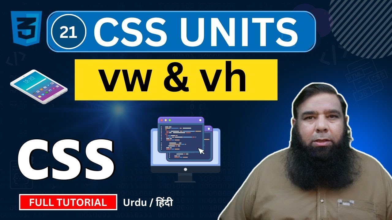 css vh and vw | CSS Tutorial by Shahid Naeem | Class 21.