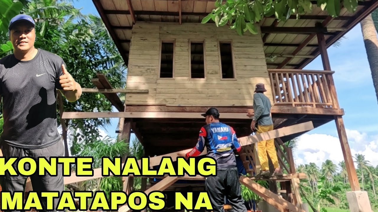 Finally matatapos na ang  kubo Finishing na po kami Pintura nalang natural varnish kulang