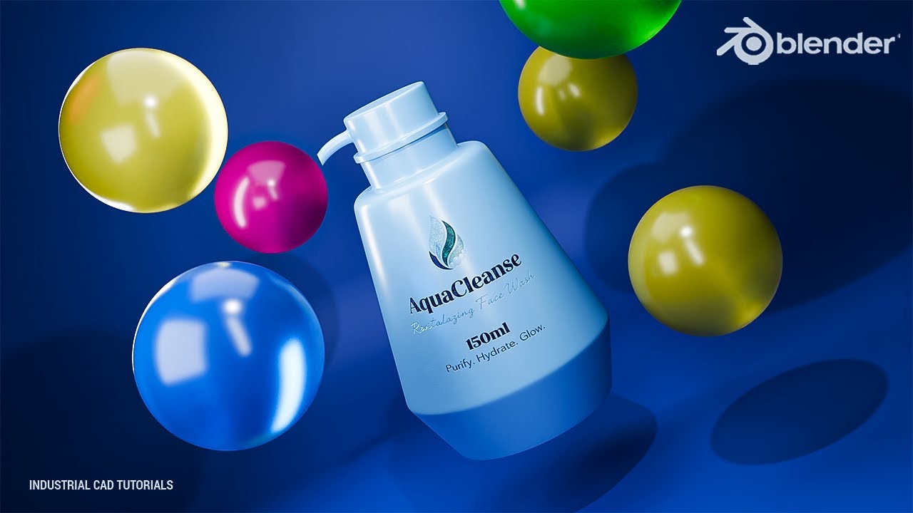 Cosmetic Bottle 3D Animation in Blender || Product Animation & Visualization