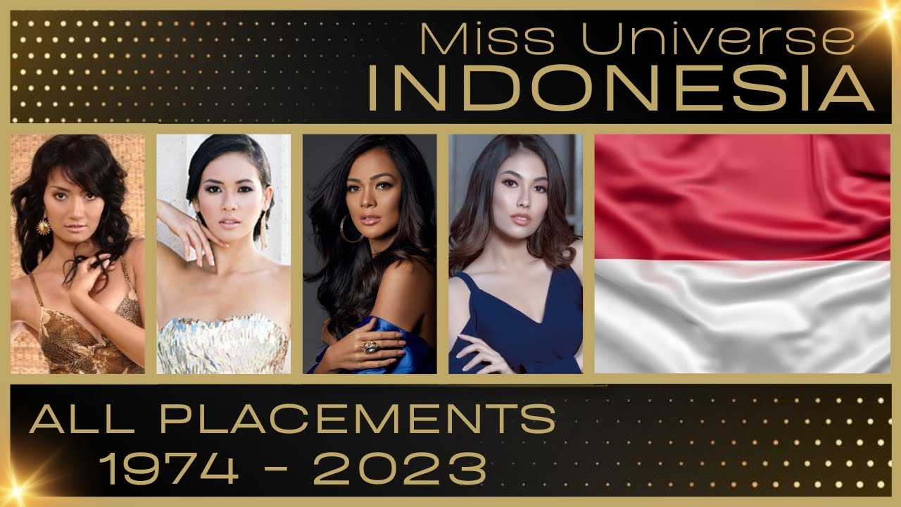 MISS UNIVERSE INDONESIA | EVERY PLACEMENT 1974-2023
