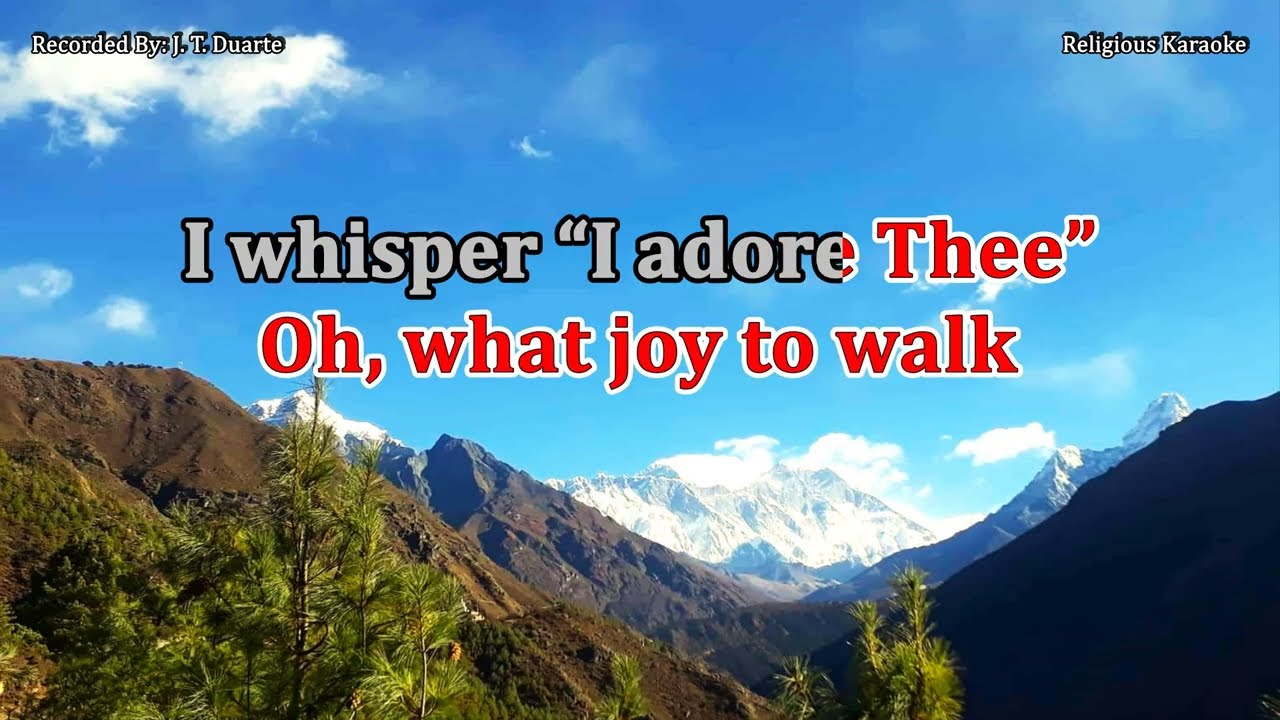 Each Step I Take - Key of C (Karaoke)