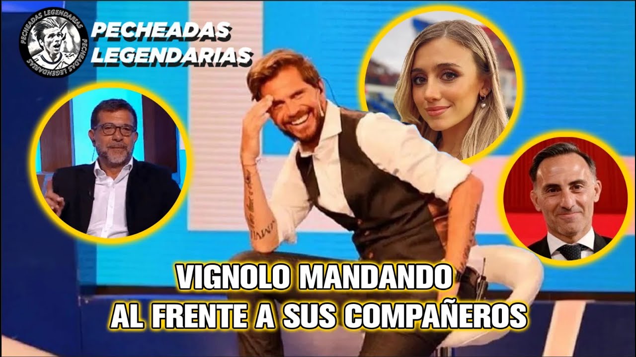 Vignolo mandando al frente a sus compañeros
