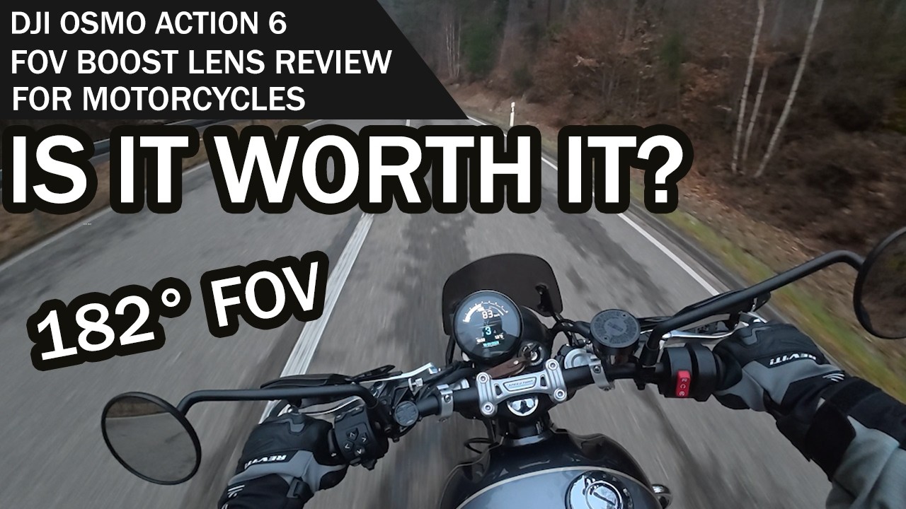 DJI Osmo Action 6 FOV Booster Lens vs Osmo Action 5 Pro | Is it worth it for Motorcycle Riding?