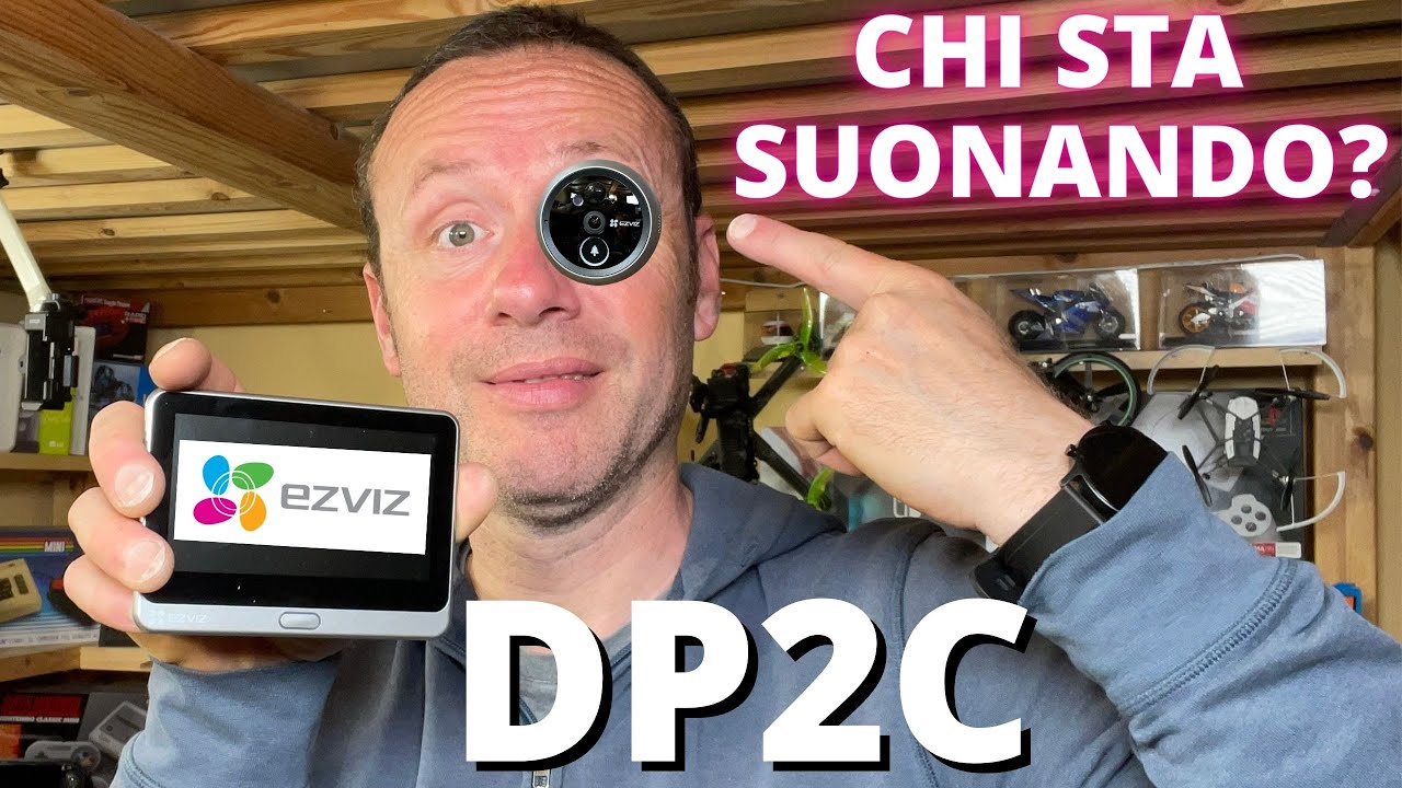 QUESTA SI CHE E' SICUREZZA EZVIZ DP2C SPIONCINO SMART SENZA FILI SCHERMO 1080P CON CAMPANELLO E PIR