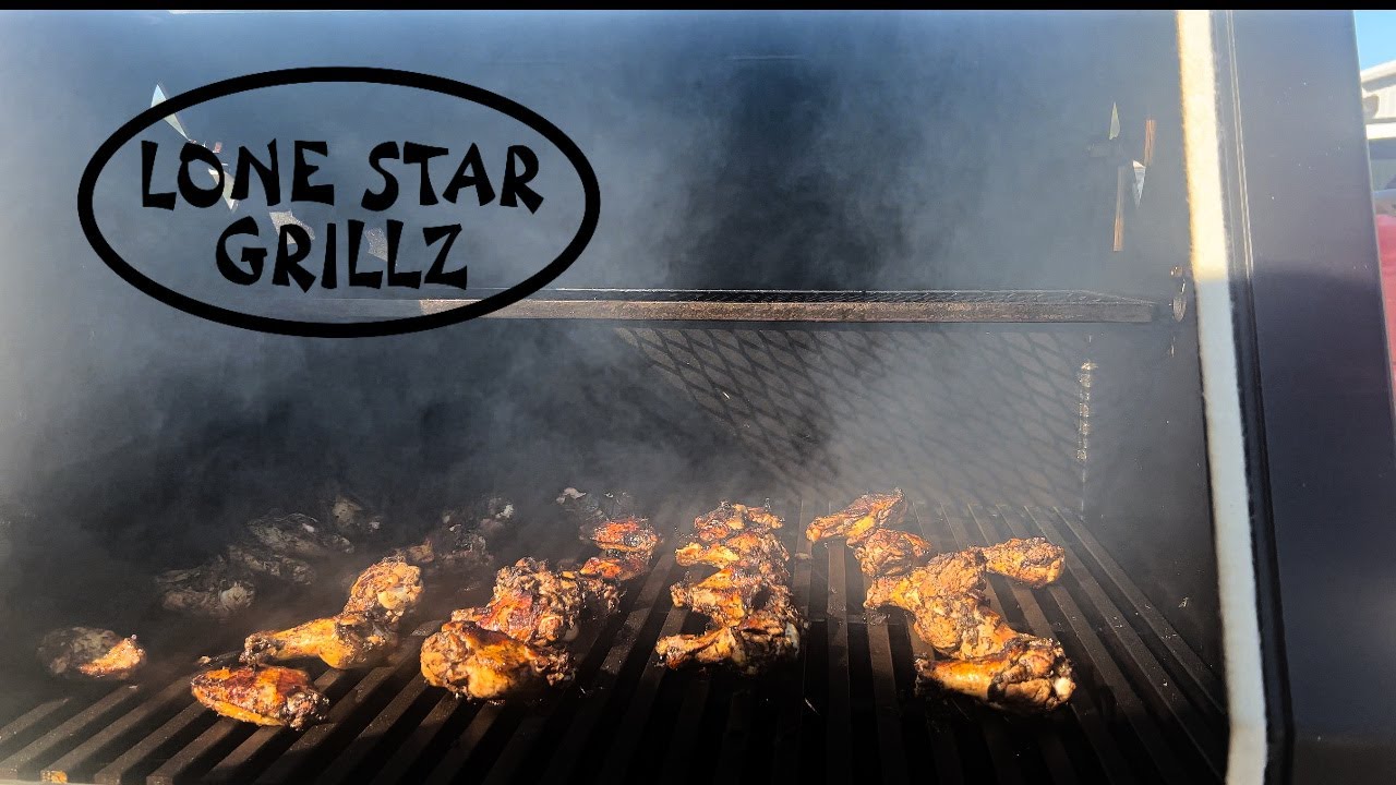 Jerk Chicken Wings on the LSG 