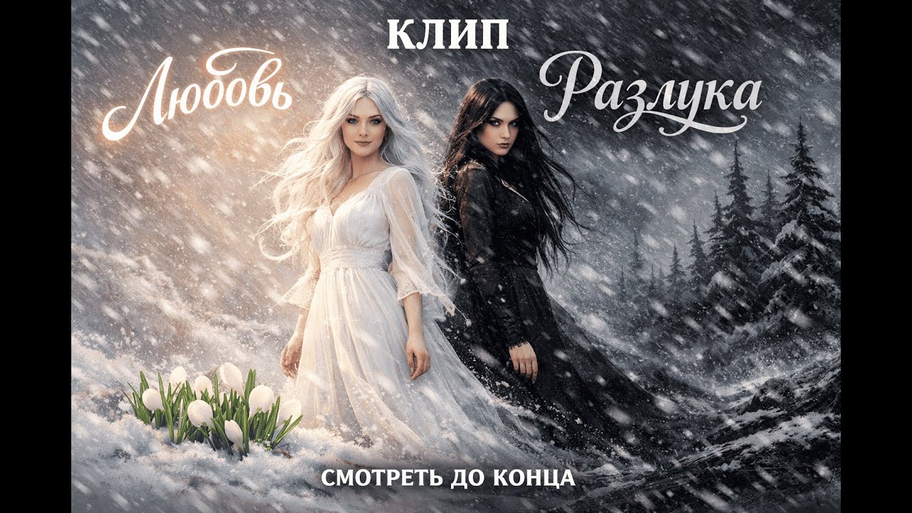 Любовь и разлука» 💖❄️🖤(Смотреть до конца) ❤️‍🔥✨