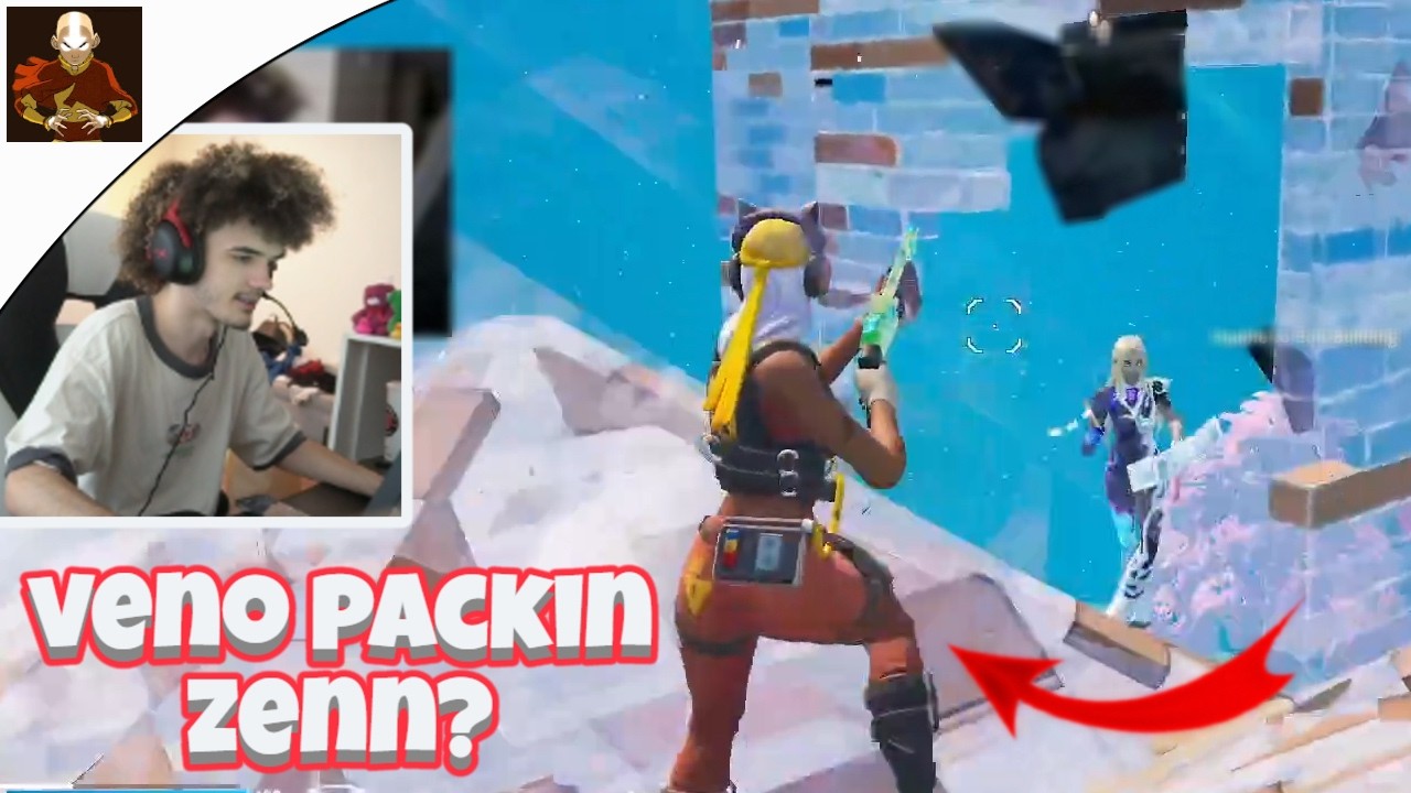 VENO vs ZENN😳 (1v1 REALISTICS) [FORTNITE TOKEN/WAGER]