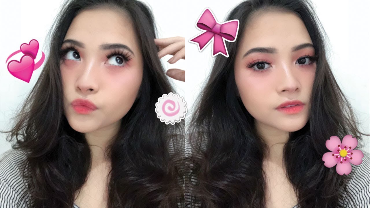 PINKISH MAKEUP LOOK TUTORIAL