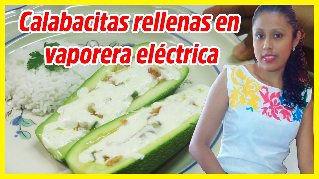 Calabacitas rellenas de atún a la mexicana DELICIOSO | Recetas de vaporera eléctrica