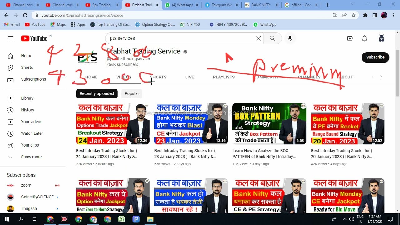 SpyTrading - PTS (Prabhat Trading Service)1000Rs Course Kaise Free me trade Kare JUGAD Se