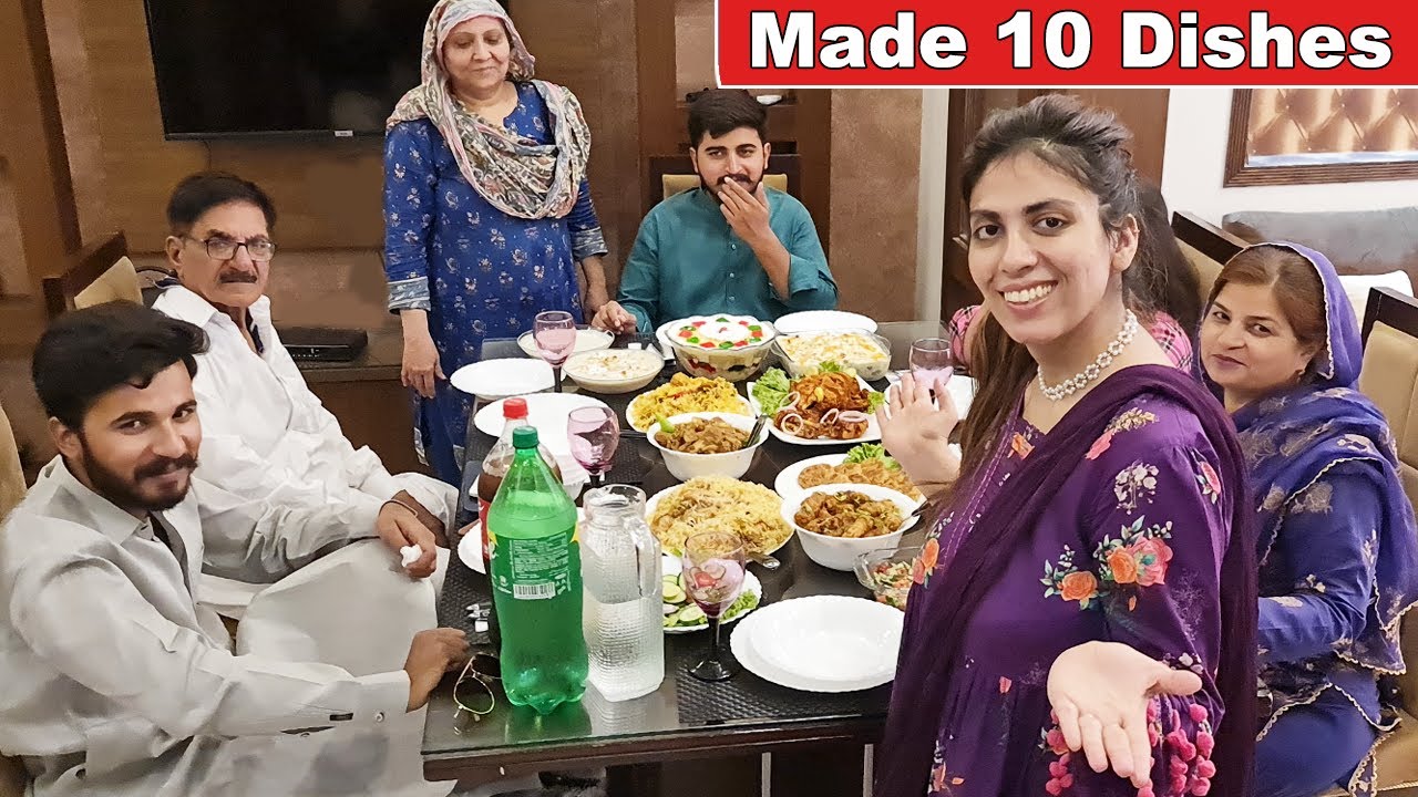 Bhai Ke Sasural Walo Ki Dawat Per Amna Ne Kon Si Special 10 Dishes Banai? | Life With Amna