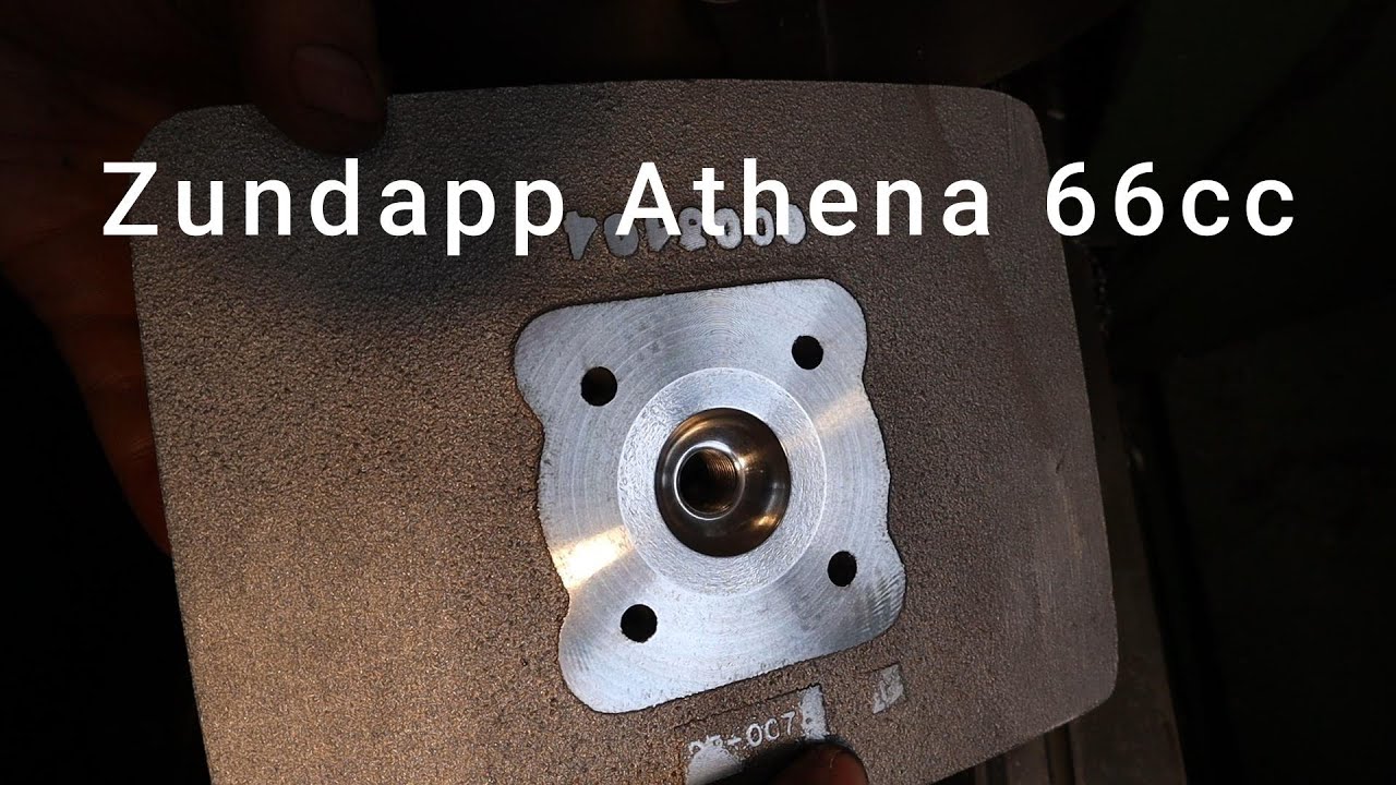 How to turn 2-stroke combustion chamber for moped engine.
