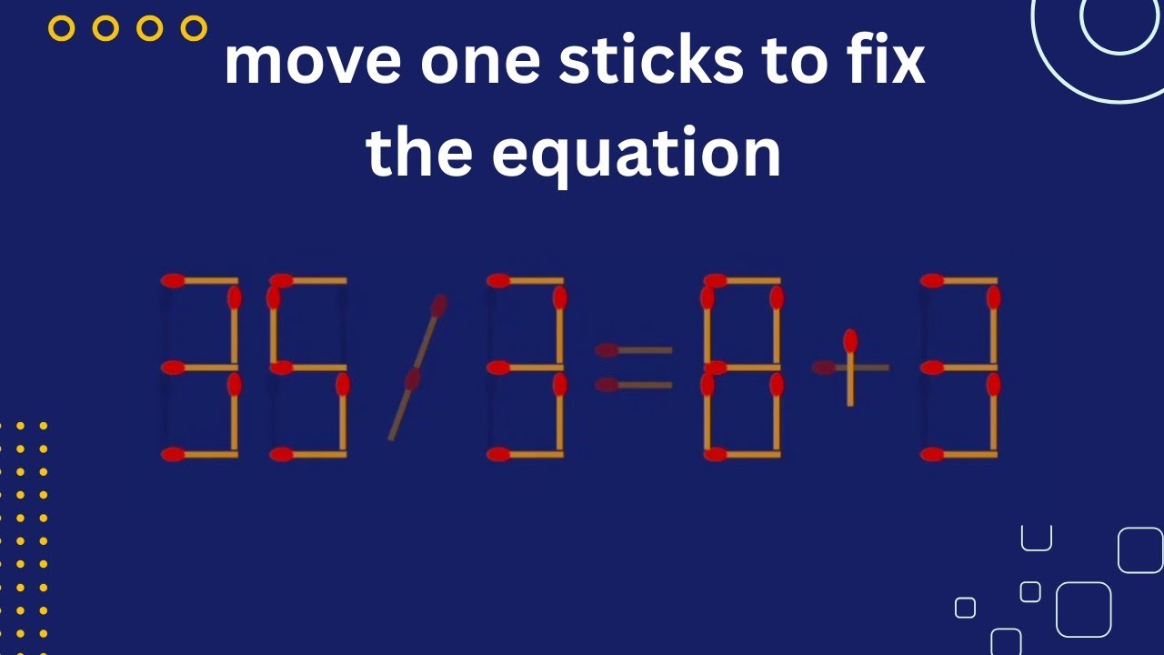 Turn the wrong equation into correct || maths matchstick puzzle || opinion mind D ||