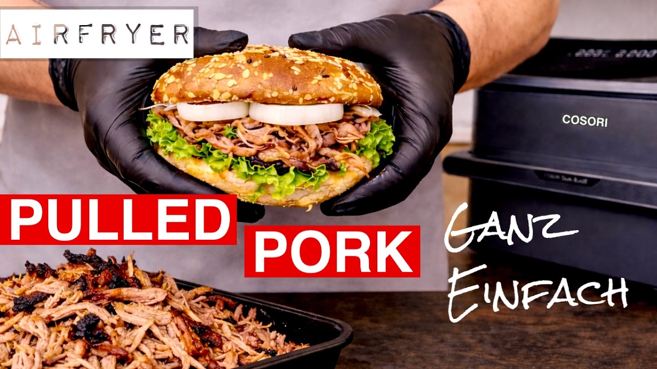 🔥 GRILLBLITZ: Pulled Pork Airfryer Heißluftfritteuse Backofen COSORI Dual Blaze Twinfry 10l Burger