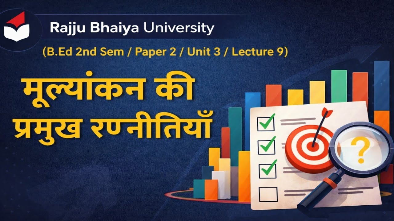 मूल्यांकन की प्रमुख रणनीतियाँ l Various Evaluation Strategies l B.Ed Notes