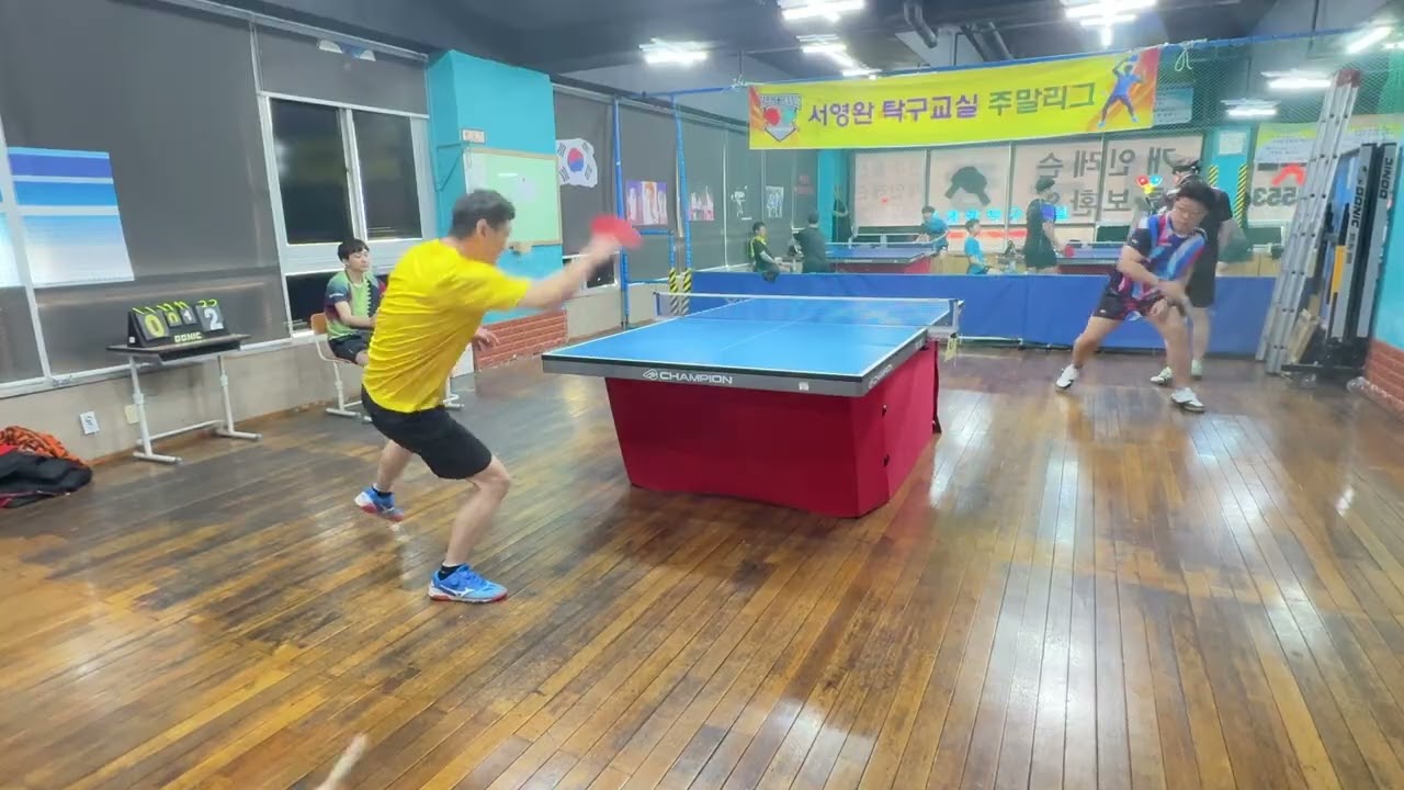 탁구여행자 여수 서영완탁구교실 네팔노숙자4 VS 선금규6