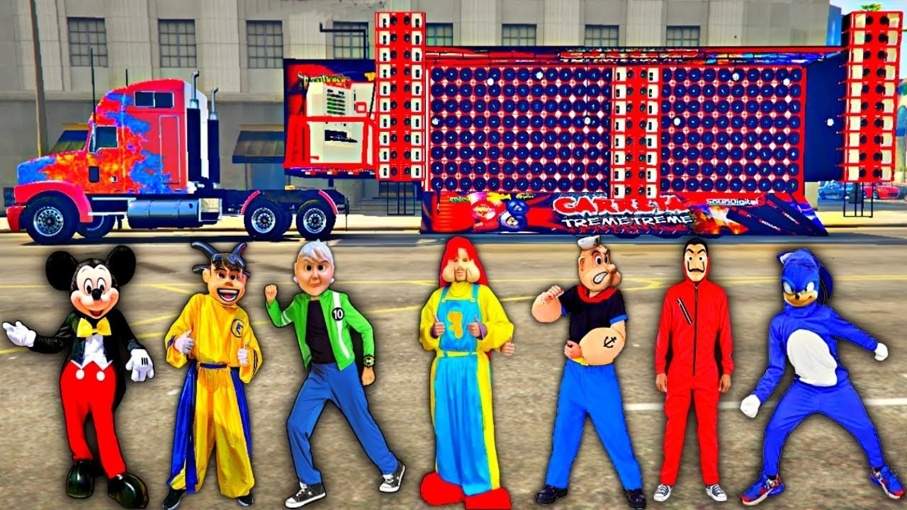 VLOG CARRETA FURACÃO TREME TREME com os Personagens no jogo da carreta da alegria GTA Trenzinhos