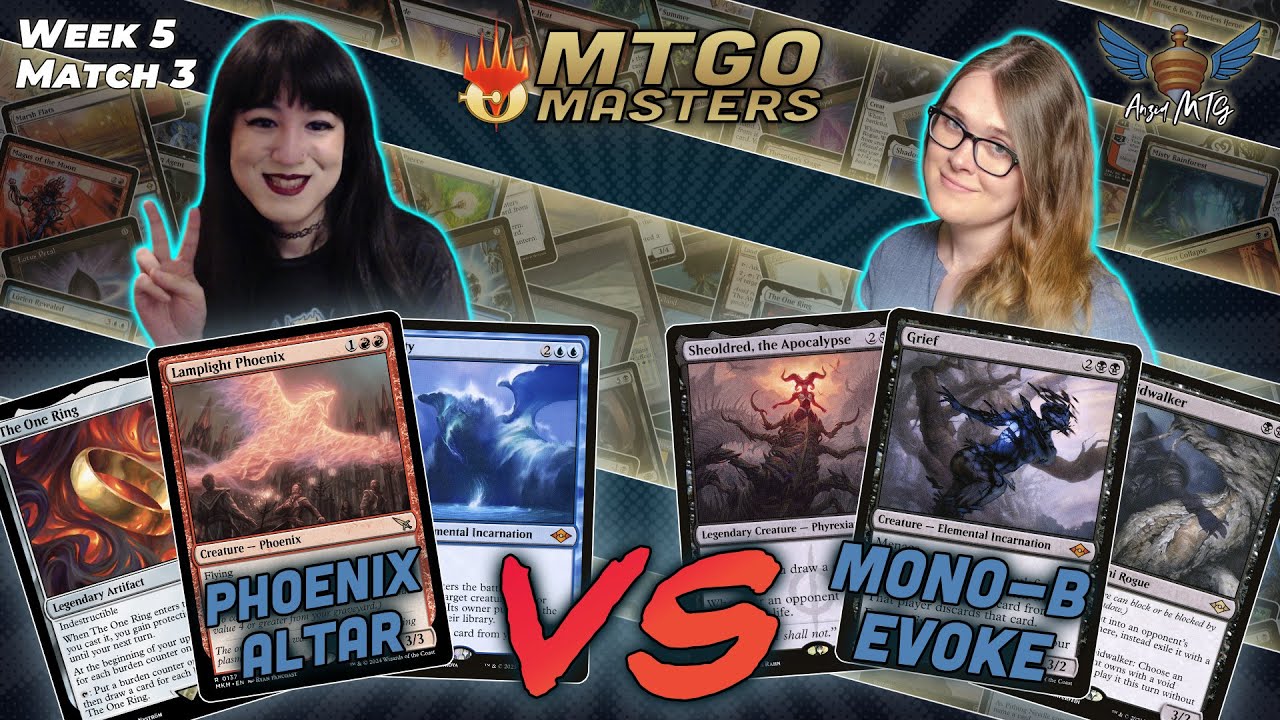 MTG Modern | Phoenix Altar vs Mono-Black Evoke | MTGO Masters | Week 5 | Match 3