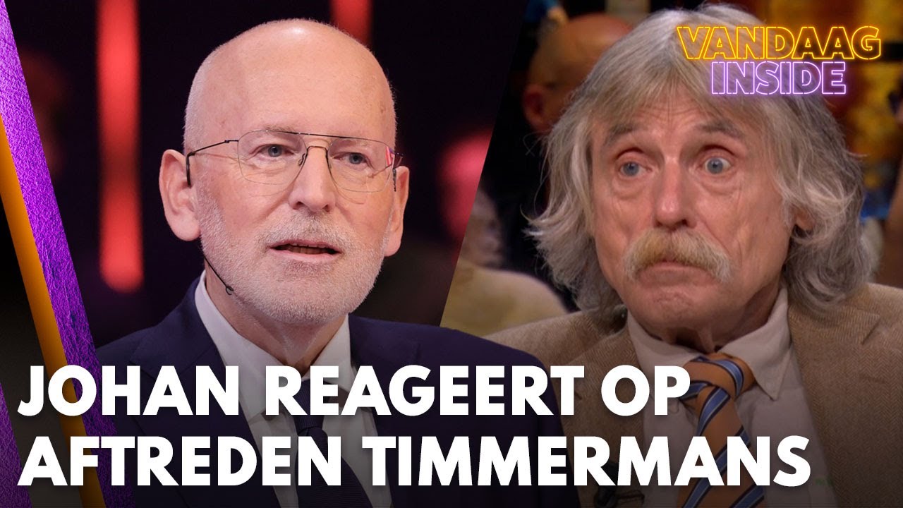 Johan Derksen reageert op aftreden Frans Timmermans als partijleider GroenLinks-PvdA