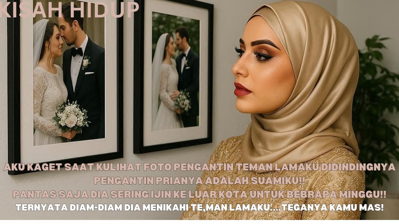 AKU KAGET SAAT LIHAT FOTO PENGANTIN  TEMAN LAMAKU TERPASANG DIDINDING PENGANTIN PRIA ADALAH SUAMIKU!