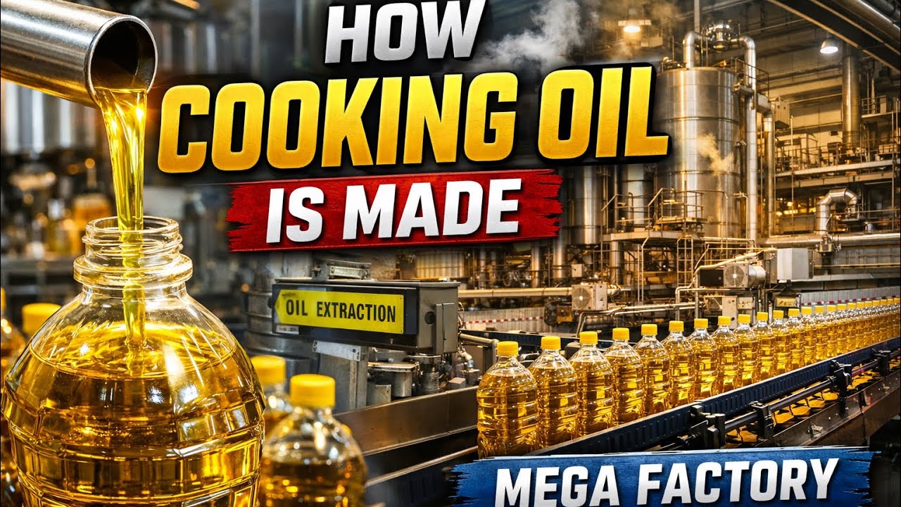 Inside a Mega Cooking Oil Factory | How Vegetable Oil Is Made