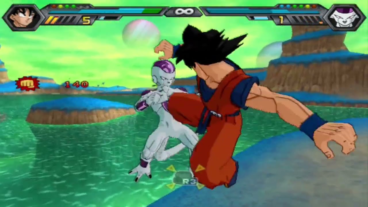 Goku VS Freezer Saga Namek Final Parte 3 DBZBT4