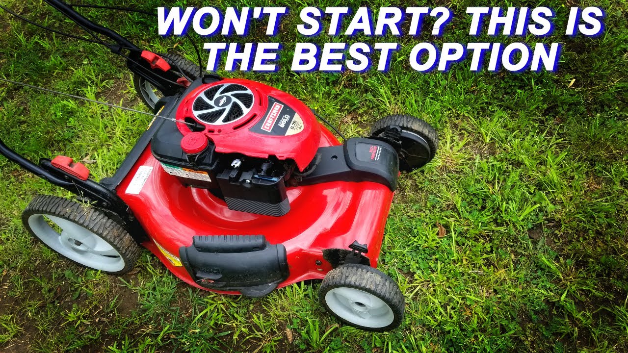 Fixing A Craftsman Mower That Won't Start