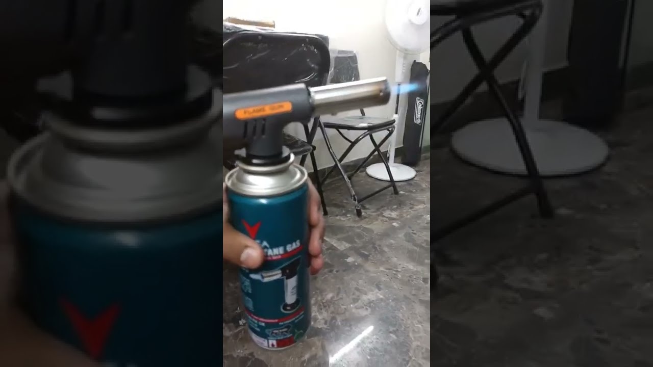 Gas Torch + Butane Gas Cartridge demo