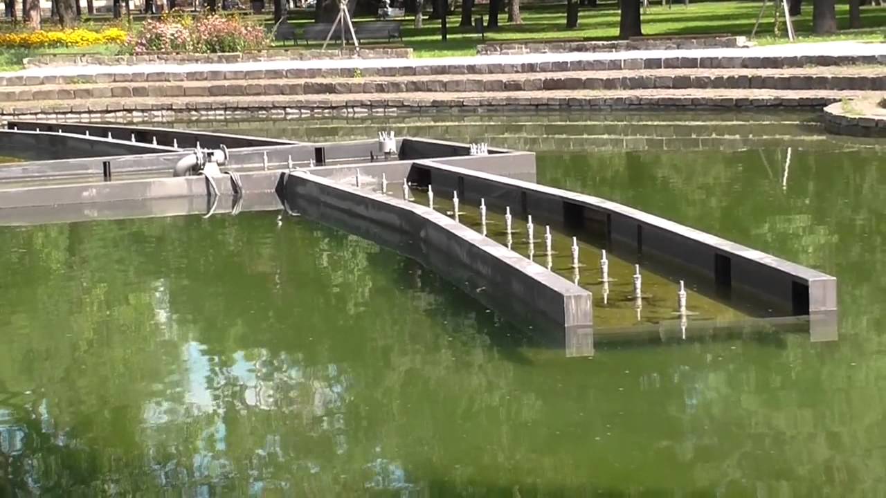 Fontány v Mestskom parku  - Košice 15. 8. 2014