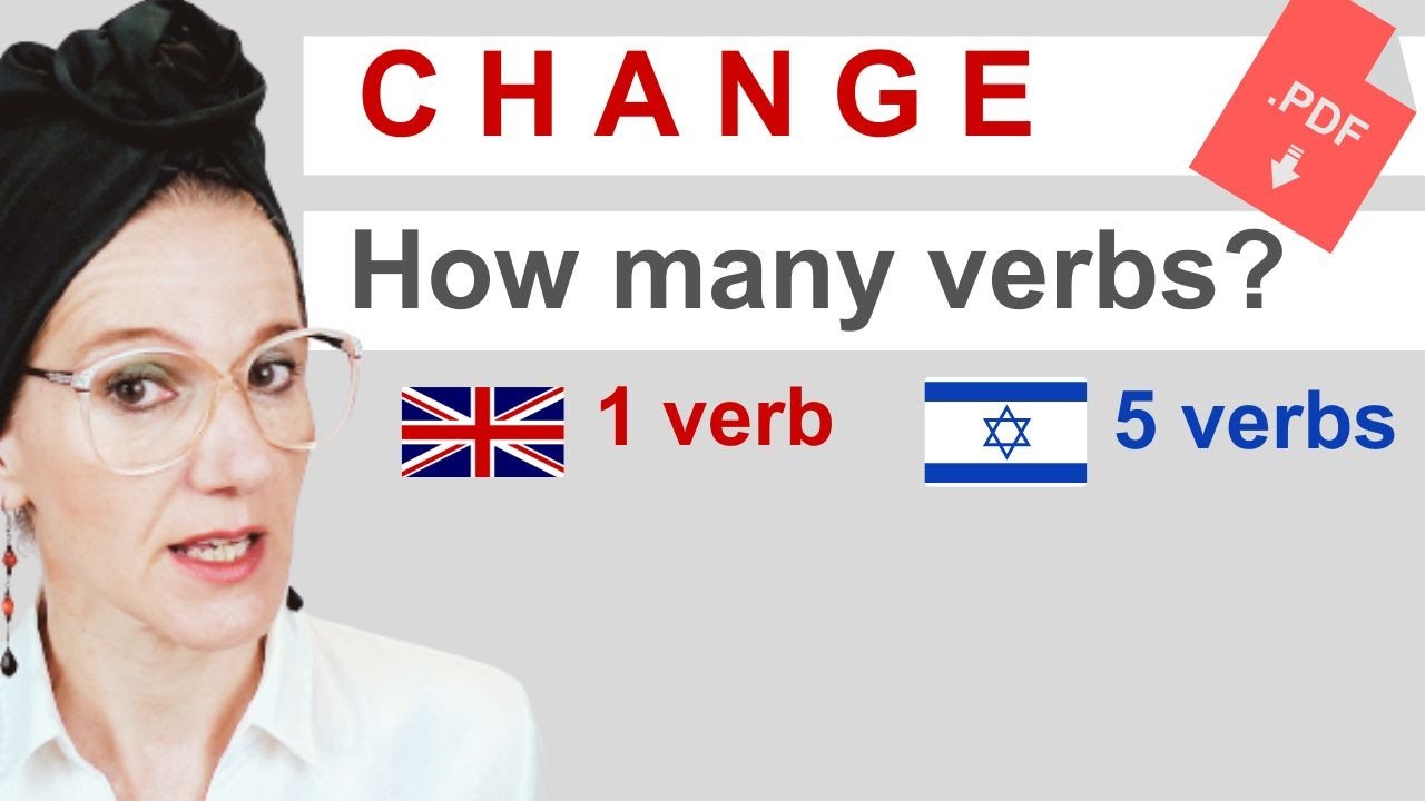 How many HEBREW VERBS for 