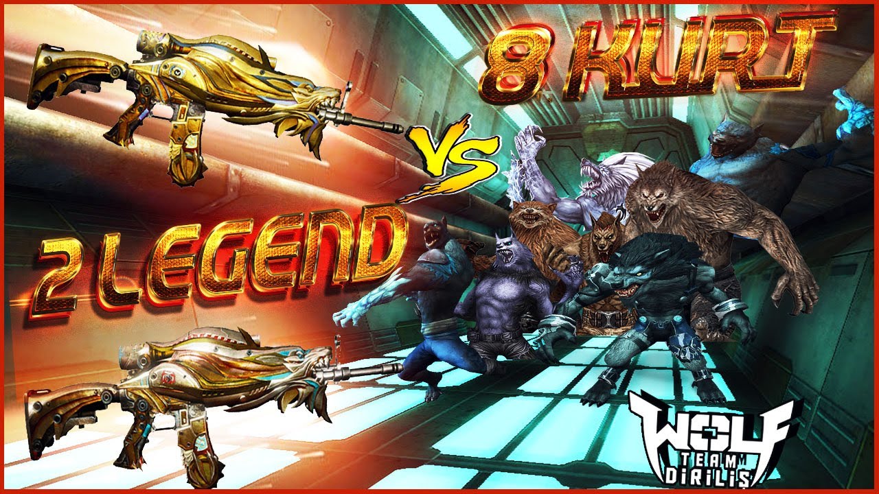 2 LEGEND vs 8 KURT !! Baselerine Kadar Girdik !! ( Wolfteam CombatStaR )