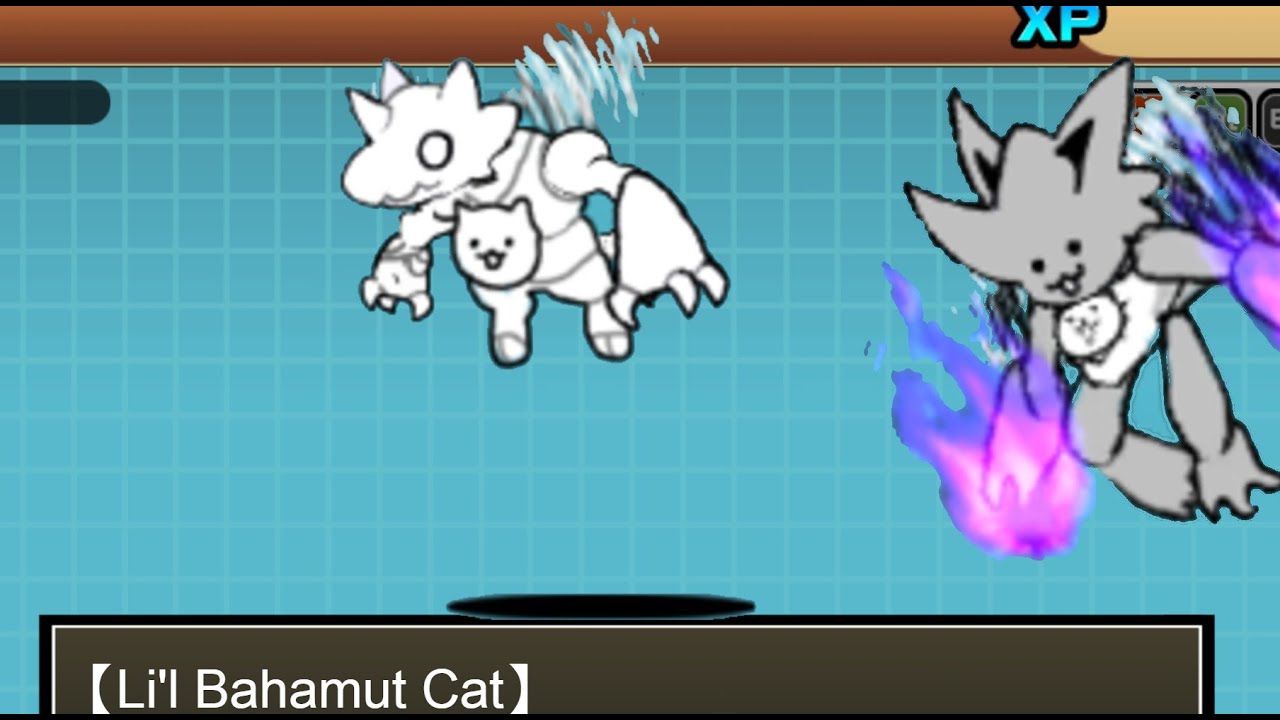 Li'l Bahamut Cat Fan Made - The Battle Cats