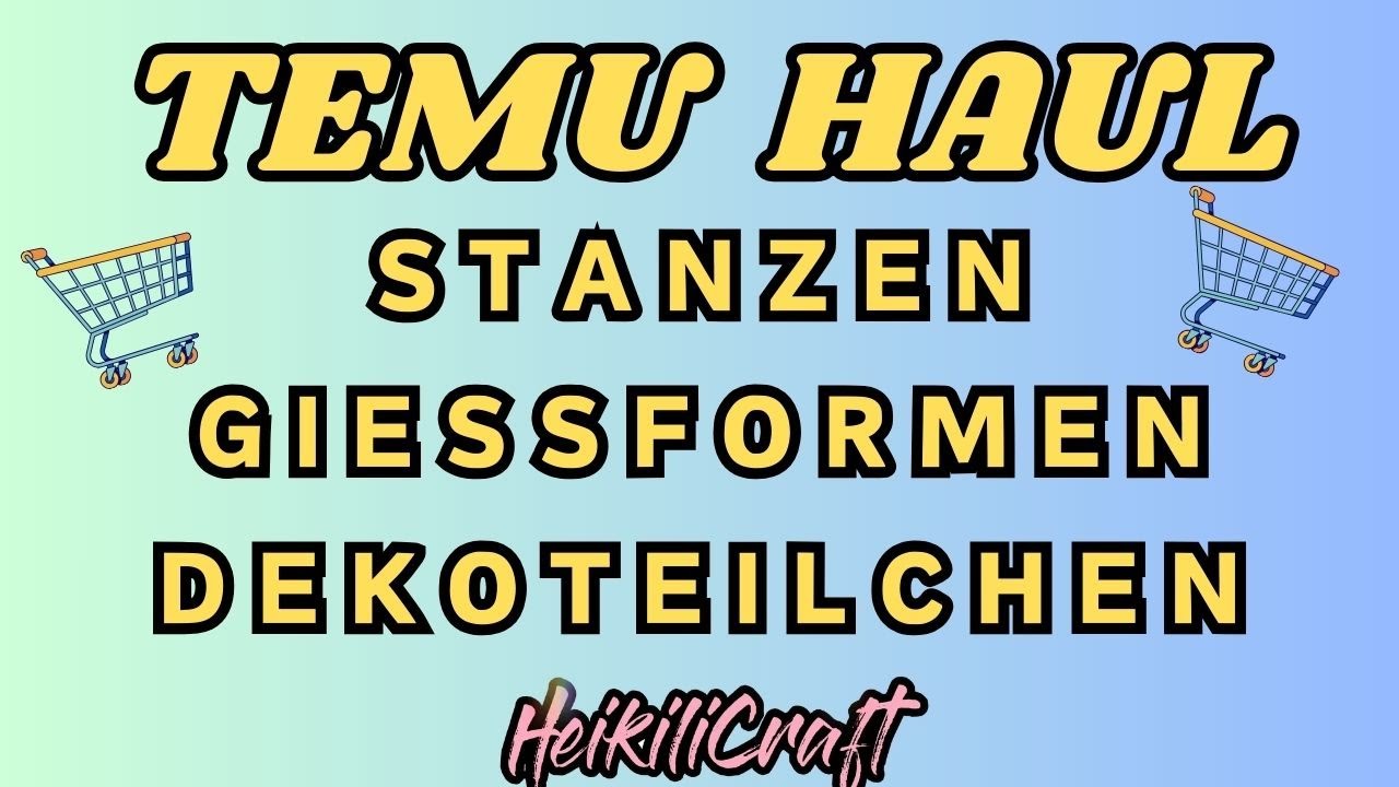 TEMU HAUL | Giessformen für DIY Deko | Süße kleine Blümchen