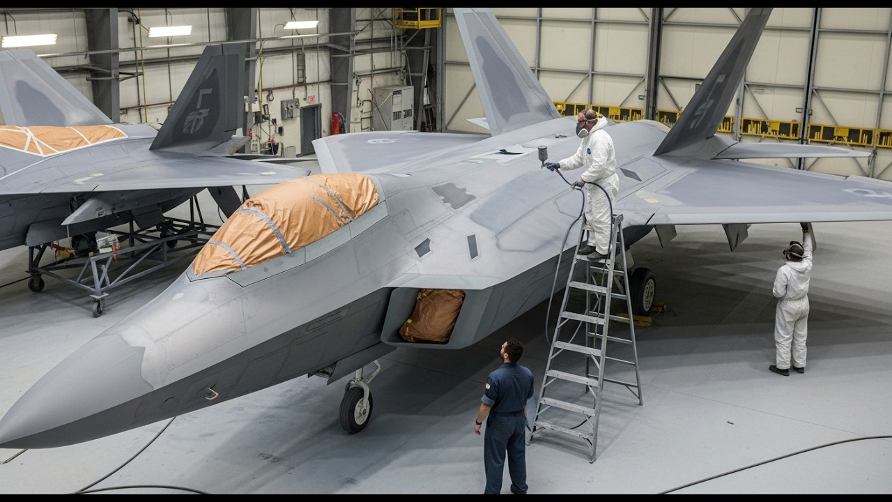 Inside America’s Ultra-Modern F-22 Raptor Fighter Jet Factory