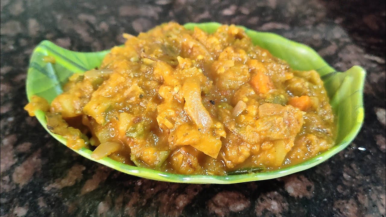 বাটা মসলা ঝামেলা ছাড়াই ইলিশ মাছের মাথা দিয়ে সব্জি রেসিপি//Unique Recipe Mix Vegetable With ilish